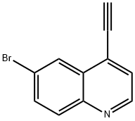 6-Bromo-4-ethynyl-quinoline Struktur