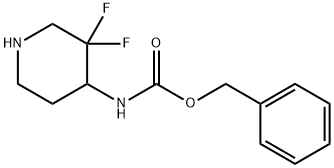 benzyl 3,3-difluoropiperidin-4-ylcarbamate Struktur