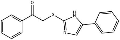 1-phenyl-2-[(5-phenyl-1H-imidazol-2-yl)sulfanyl]ethanone Struktur