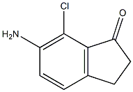 6-Amino-7-chloro-indan-1-one Struktur