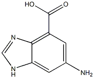 6-Amino-1H-benzo[d]imidazole-4-carboxylic acid Struktur