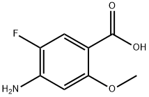 4-amino-5-fluoro-2-methoxybenzoic acid Struktur