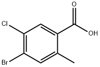 4-Bromo-5-chloro-2-methylbenzoic acid Struktur