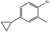 1-Bromo-4-cyclopropyl-2-methylbenzene Struktur