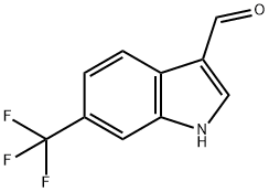 6-trifluoromethyl-indole-3-carbaldehyde Struktur