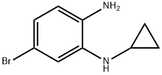 5-bromo-N1-cyclopropylbenzene-1,2-diamine Struktur