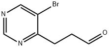 5-bromo-4-Pyrimidinepropanal Struktur