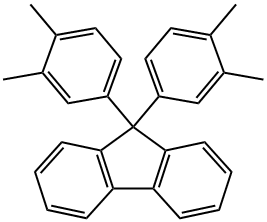 9,9-bis(3,4-dimethylphenyl)fluorene Struktur