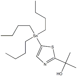 2-(5-(Tributylstannyl)thiazol-2-yl)propan-2-ol Struktur