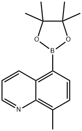 8-Methylquinoline-5-boronic Acid Pinacol Ester Struktur