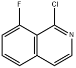 1-chloro-8-fluoroisoquinoline Struktur