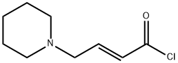 2-Butenoyl chloride, 4-(1-piperidinyl)-, (2E)- Struktur