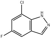 7-Chloro-5-fluoro-1H-indazole Struktur