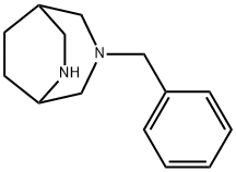 3,6-Diazabicyclo[3.2.2]nonane, 3-(phenylmethyl)- Struktur