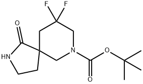 9,9-Difluoro-2,7-Diaza-Spiro[4.5]Decan-1-One-7-Carboxylic Acid Tert-Butyl Ester Struktur