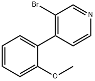 3-bromo-4-(2-methoxyphenyl)pyridine Struktur