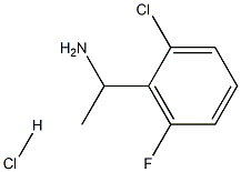 1-(2-CHLORO-6-FLUOROPHENYL)ETHAN-1-AMINE HYDROCHLORIDE Struktur