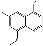 4-bromo-8-methoxy-6-methylquinoline Struktur