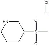 3-(methylsulfonyl)piperidine hydrochloride Struktur