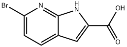 6-bromo-1H-pyrrolo[2,3-b]pyridine-2-carboxylic acid Struktur