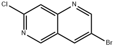 3-bromo-7-chloro-1,6-Naphthyridine Struktur