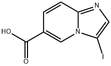 3-Iodo-imidazo[1,2-a]pyridine-6-carboxylic acid Struktur