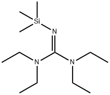 1,1,3,3-tetraethyl-2-(trimethylsilyl)guanidine Struktur