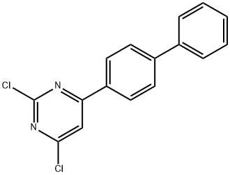 4-(biphenyl-4-yl)-2,6-dichloropyrimidine Struktur