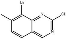 8-Bromo-2-chloro-7-methyl-quinazoline Struktur