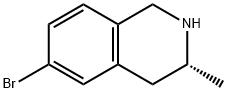 (R)-6-Bromo-3-methyl-1,2,3,4-tetrahydro-isoquinoline Struktur