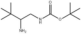 (2-Amino-3,3-dimethyl-butyl)-carbamic acid tert-butyl ester Struktur