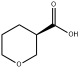 (R)-tetrahydro-2H-pyran-3-carboxylic acid Struktur