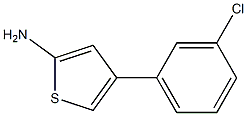 4-(3-chlorophenyl)thiophen-2-amine Struktur