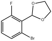 2-(2-bromo-6-fluorophenyl)-1,3-dioxolane Struktur