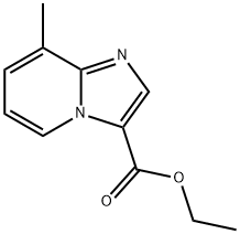 8-Methyl-imidazo[1,2-a]pyridine-3-carboxylic acid ethyl ester Struktur