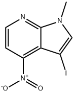 3-Iodo-1-methyl-4-nitro-1H-pyrrolo[2,3-b]pyridine Struktur