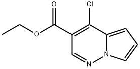 ethyl 4-chloropyrrolo[1,2-b]pyridazine-3-carboxylate Struktur