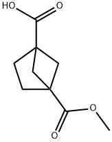 4-(Methoxycarbonyl)bicyclo[2.1.1]hexane-1-carboxylicacid Struktur