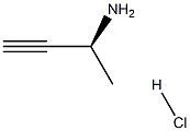 (S)-but-3-yn-2-amine hydrochloride Struktur