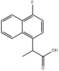 2-(4-Fluoro-naphthalen-1-yl)-propionic acid Struktur