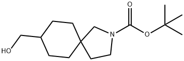 tert-butyl 8-(hydroxymethyl)-2-azaspiro[4.5]decane-2-carboxylate Struktur