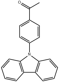 1-(4-(9H-carbazol-9-yl)phenyl)ethanone Struktur