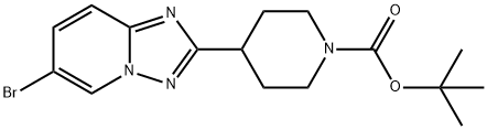 Tert-Butyl 4-(6-Bromo-[1,2,4]Triazolo[1,5-A]Pyridin-2-Yl)Piperidine-1-Carboxylate Struktur