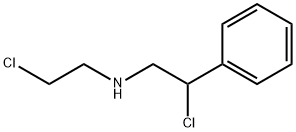 2-chloro-N-(2-chloroethyl)-2-phenylethanamine Struktur