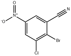 2-bromo-3-chloro-5-nitrobenzonitrile Struktur