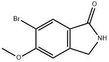 6-Bromo-5-methoxy-2,3-dihydro-isoindol-1-one Struktur