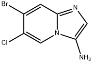 7-bromo-6-chloroimidazo[1,2-a]pyridine Struktur