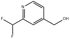 (2-(difluoromethyl)pyridin-4-yl)methanol Struktur