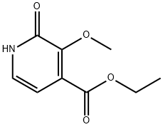 ethyl 1,2-dihydro-3-methoxy-2-oxopyridine-4-carboxylate Struktur