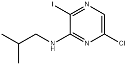 6-Chloro-3-iodo-N-isobutylpyrazin-2-amine Struktur